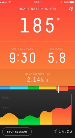 SmartRun app interface