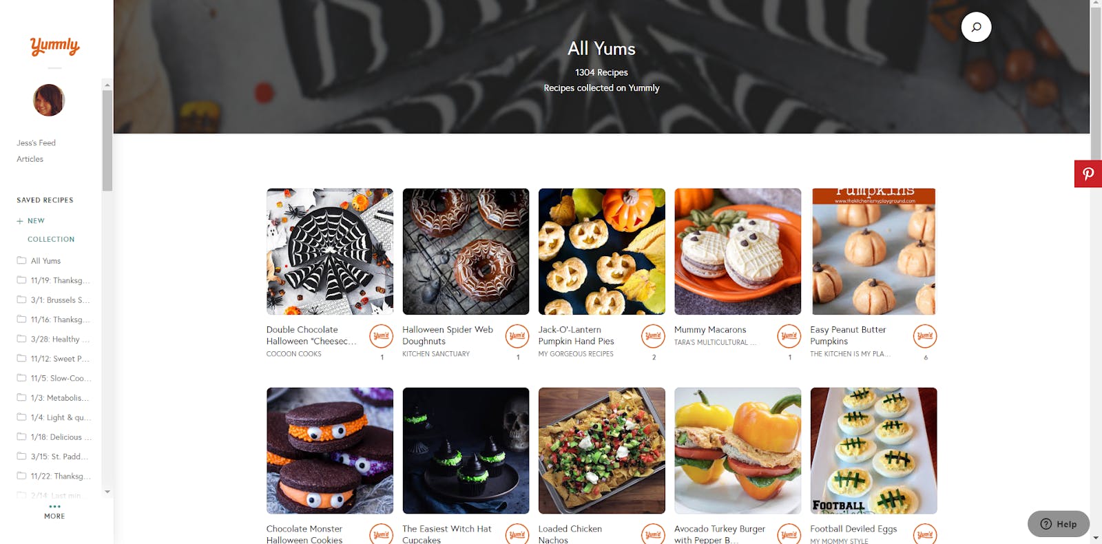 example of recipe collection app
