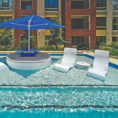 in-pool lounge chairs