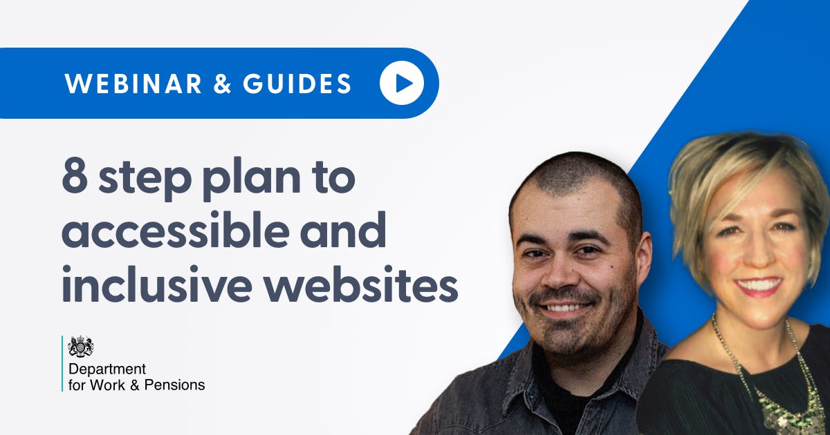 8 step plan to accessible and inclusive websites social card.