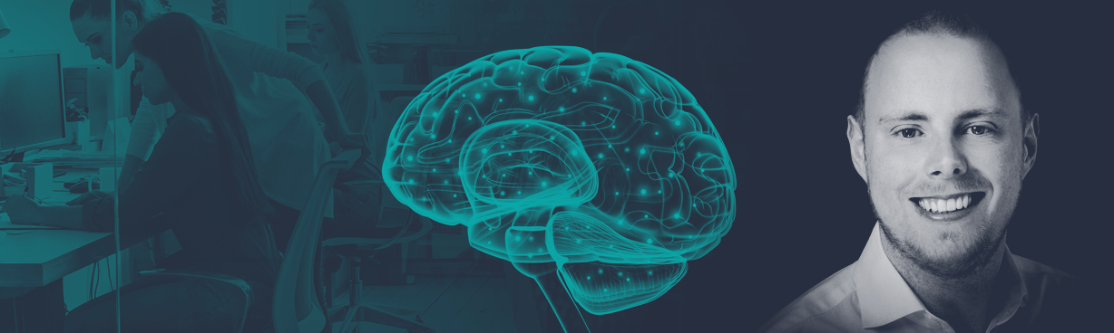 Banner with headshot of Aidan Healy, CEO of Lexxic