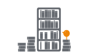 bookcase and a texthelper