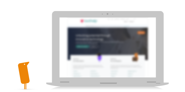 Blurred laptop screen