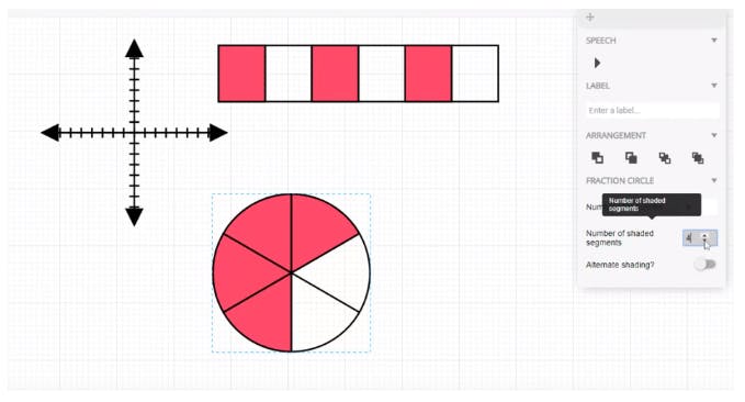 An EquatIO Mathspace activity - with a number of diagrams and expressions