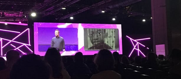 Phil Hansen on stage at ISTE 2019