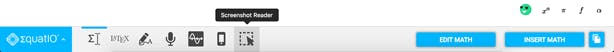 EquatIO for Windows and Mac Toolbar