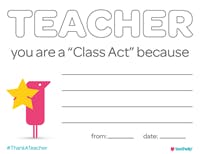 Teacher Appreciation Week Card