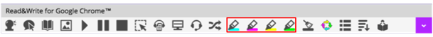 Highlighters toolbar Read&Write