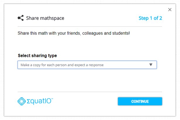 EquatIO Mathspace being used as formative assessment tool