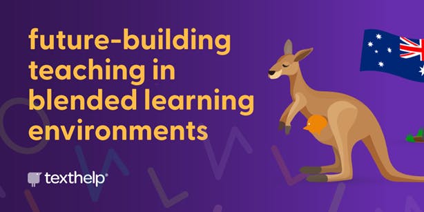 future-building teaching in blended learning environments with kangaroo and australian flag