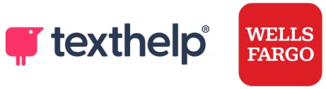 Texthelp and Wells Fargo logos