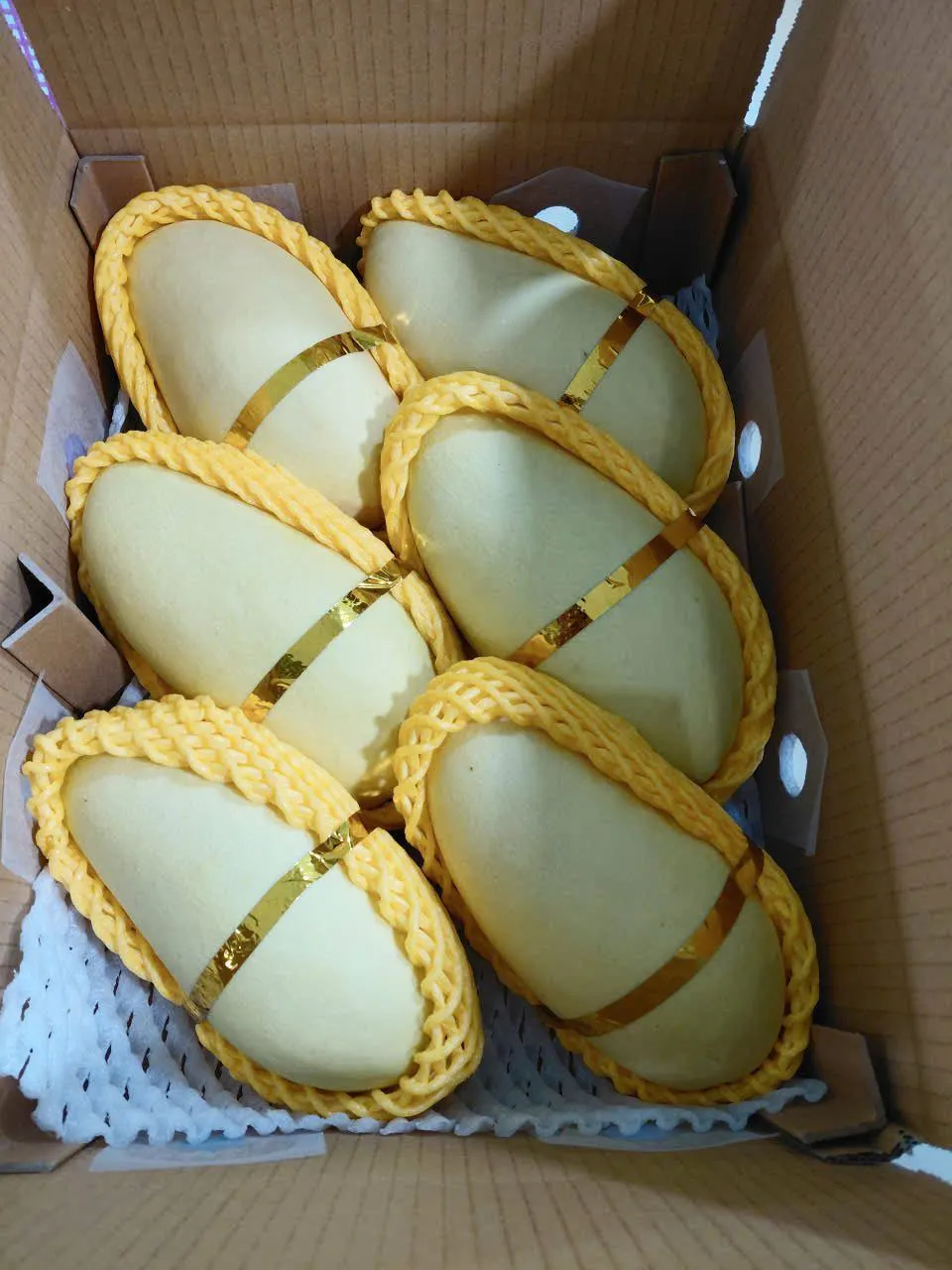 Xoài Cát Hòa Lộc phân loại và xếp thùng tại cơ sở đóng gói