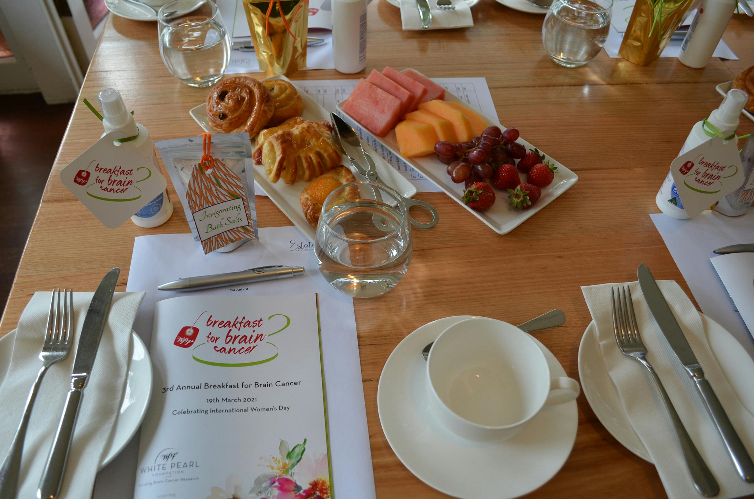 White Pearl Foundation. Breakfast For Brain Cancer 2021