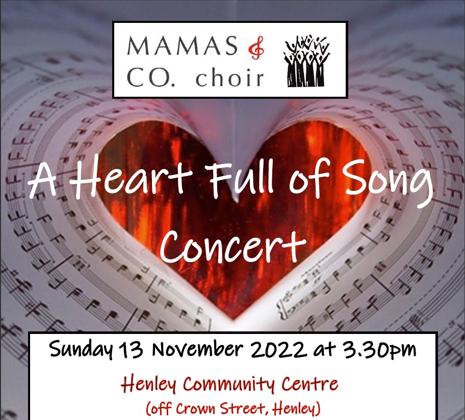 Mamas & Co Choir. "A Heart Full of Song" Concert in support of TBCG.