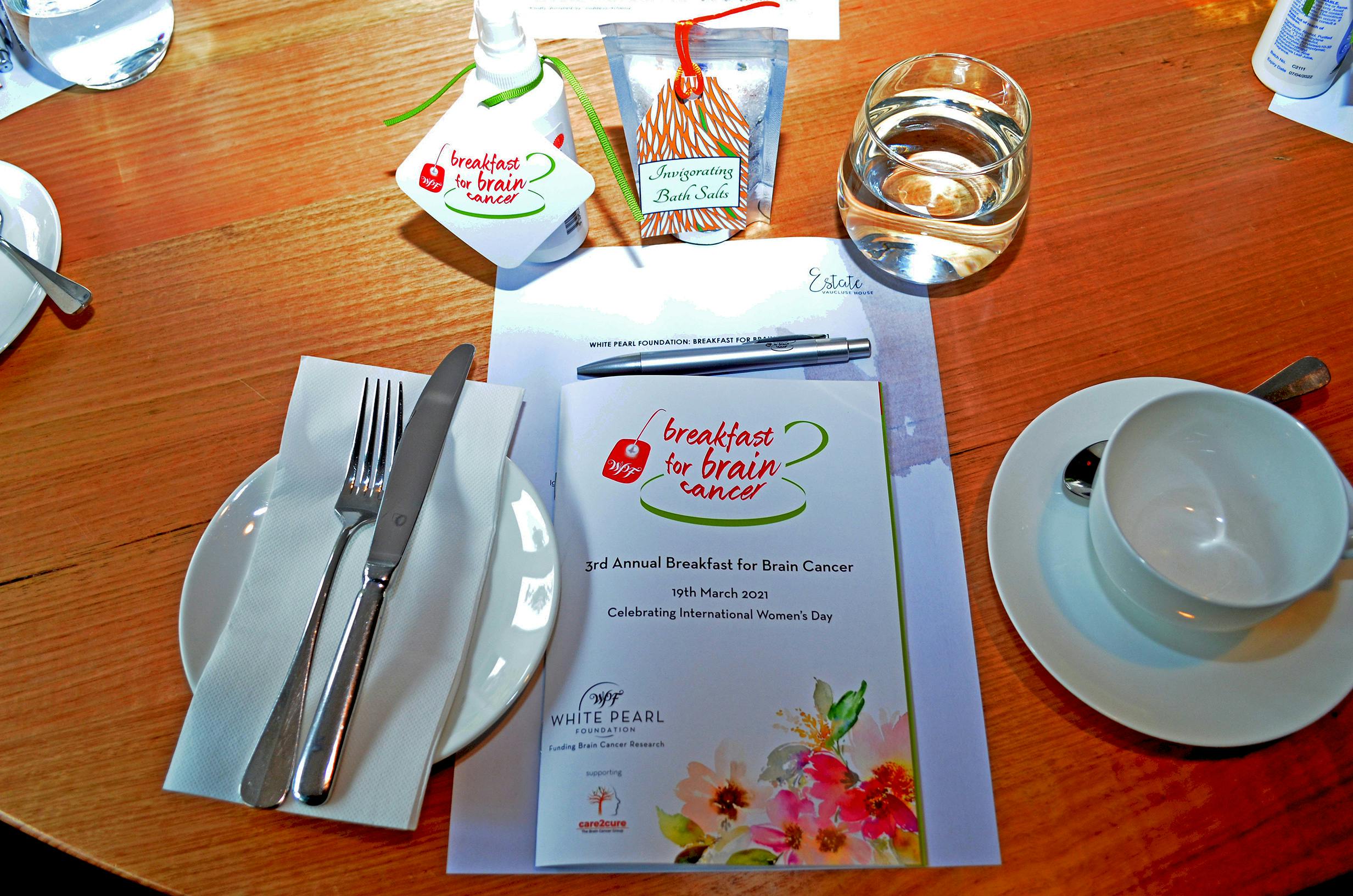 White Pearl Foundation. Breakfast For Brain Cancer 2021