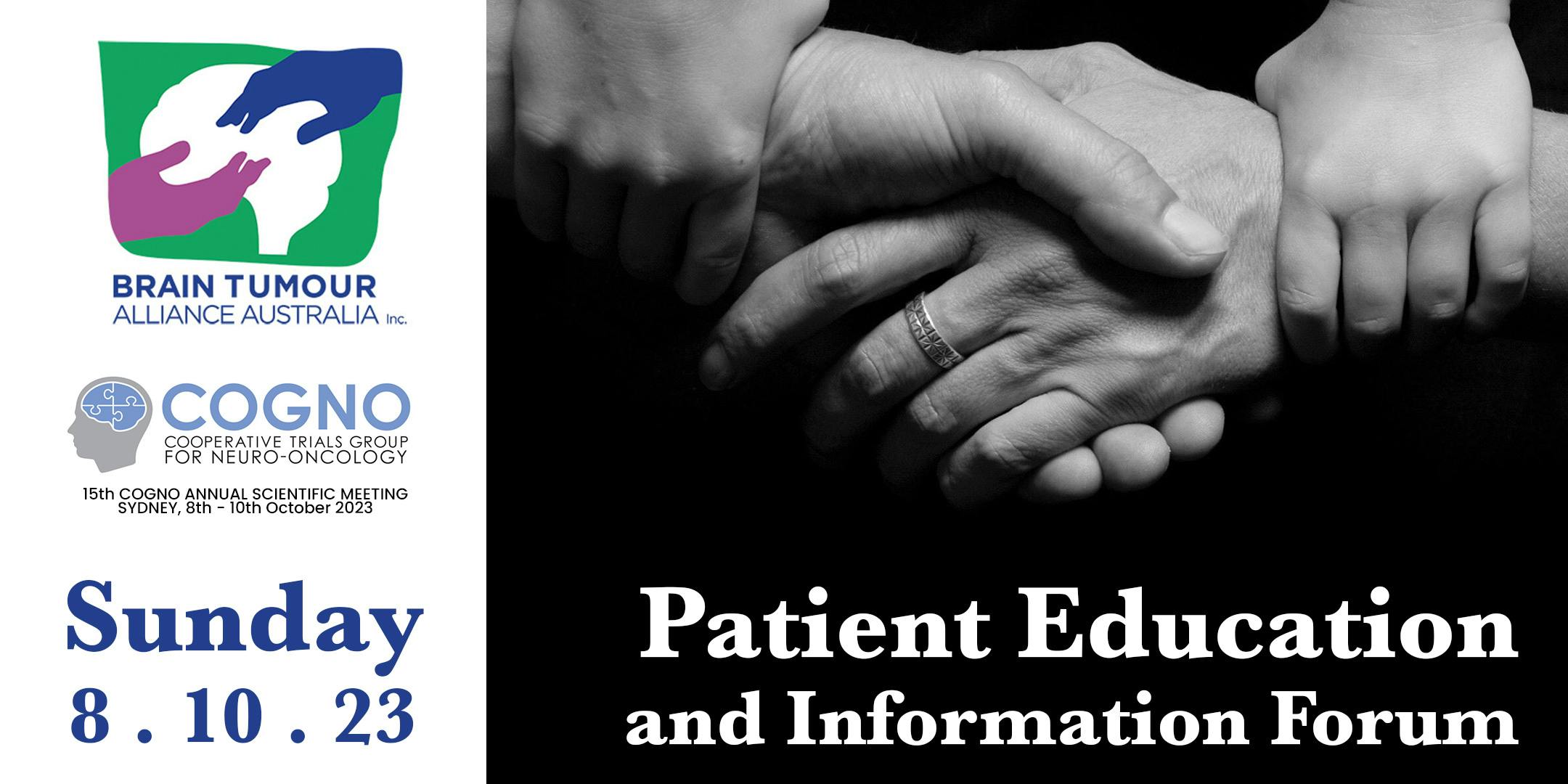 Brain Tumour Alliance Australia (BTAA) Patient Education and Information Forum. 8 October 2023