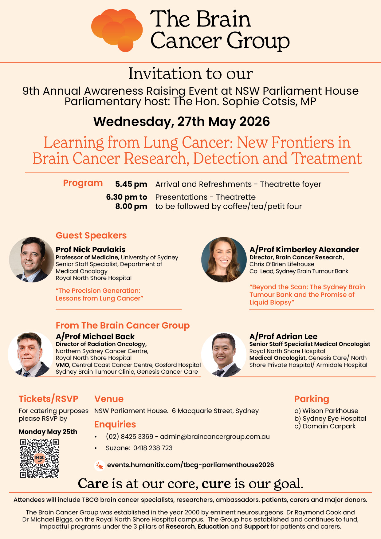 9th Annual Awareness Raising Event. NSW Parliament House