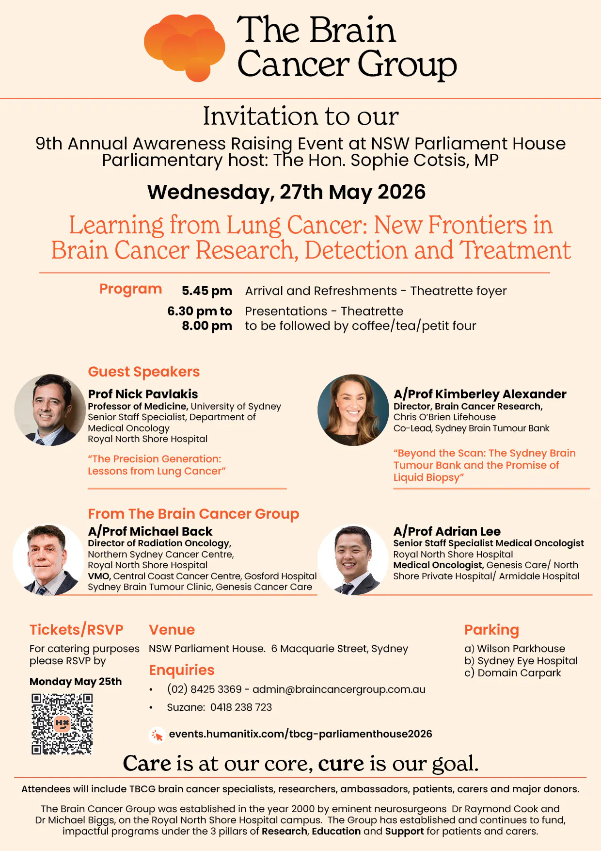 9th Annual Awareness Raising Event. NSW Parliament House