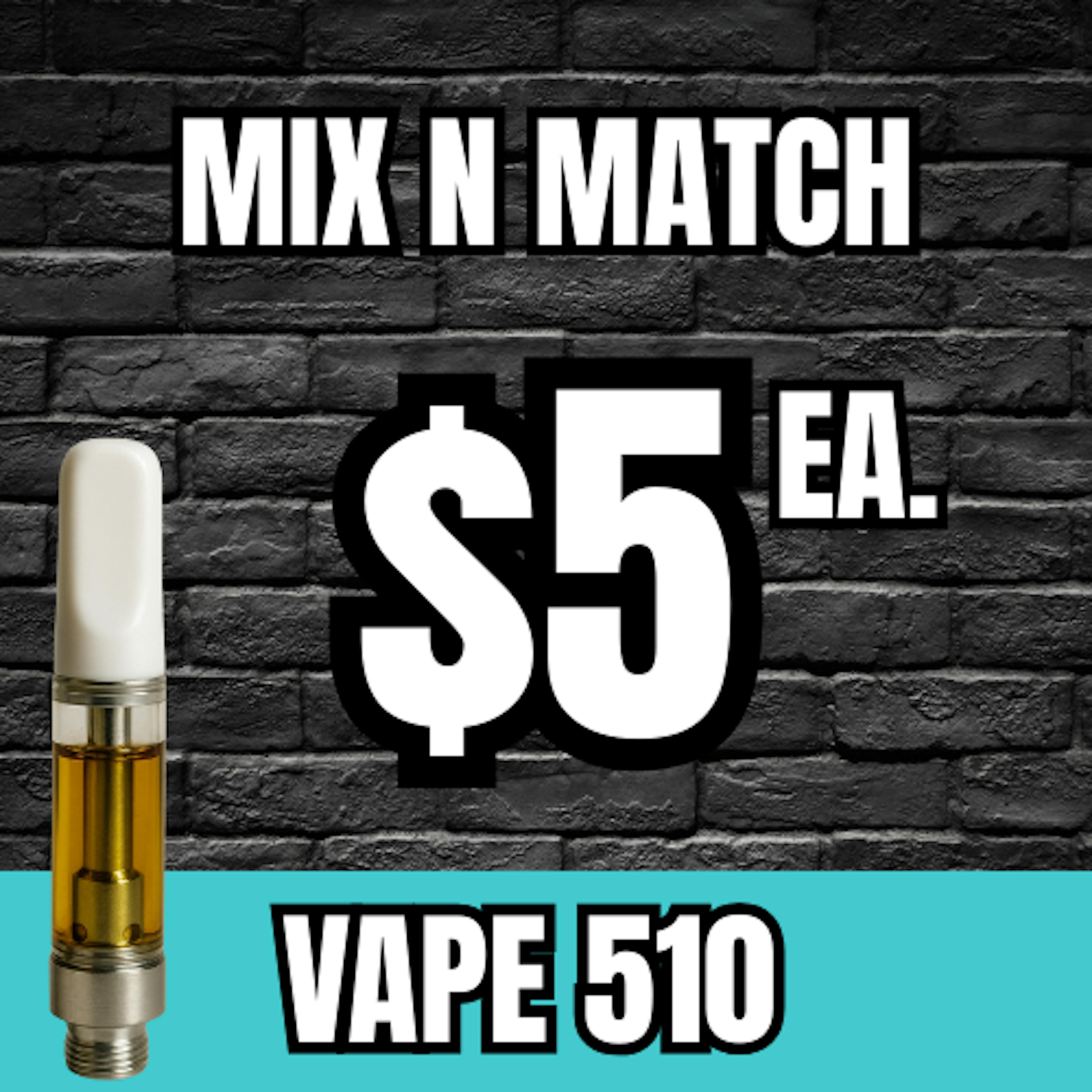 Shop $5 Mix N Match 510 Thread Vapes