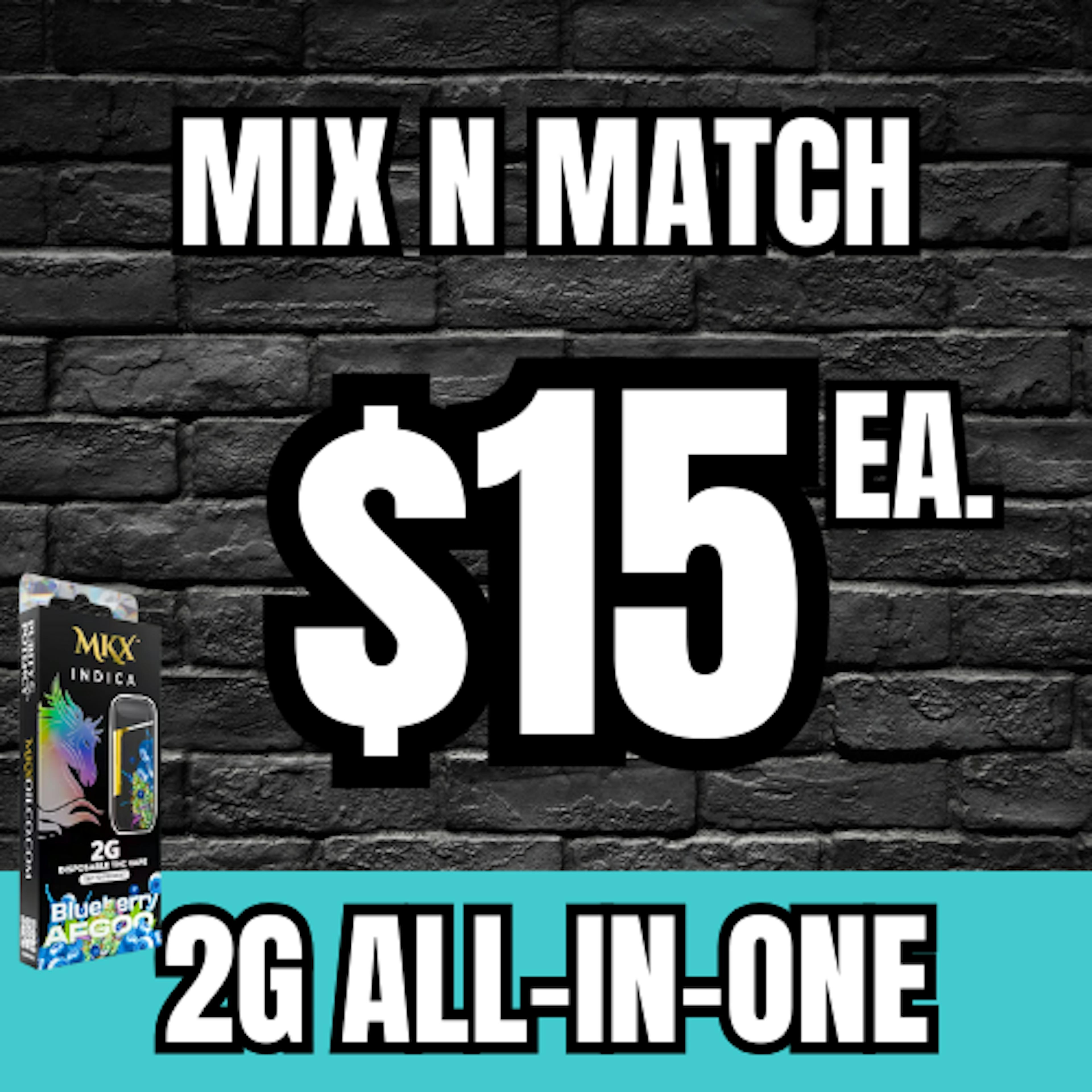 Shop $15 Mix N Match 2G All-in-One Vapes