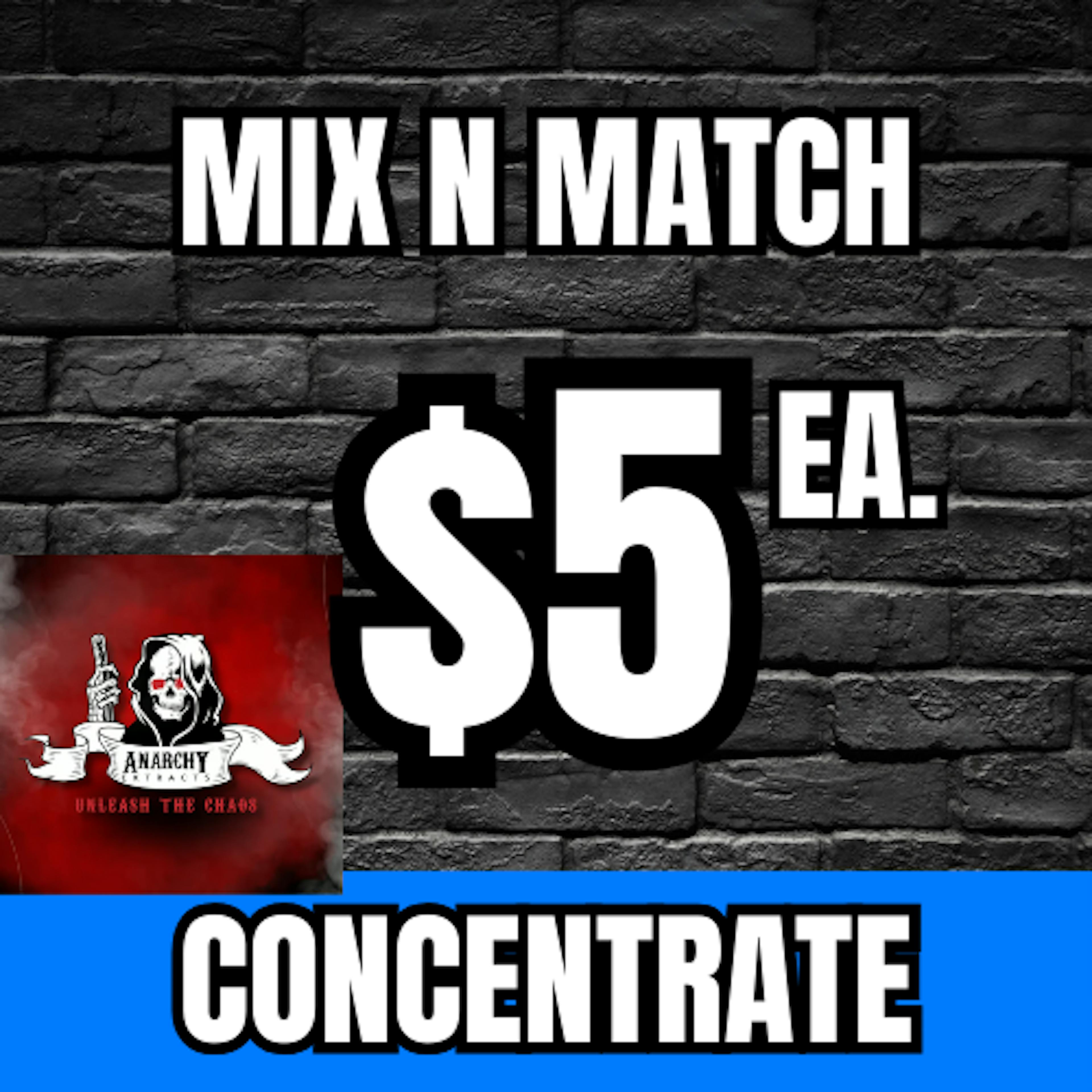 Shop $5 Mix N Match 1G Concentrates