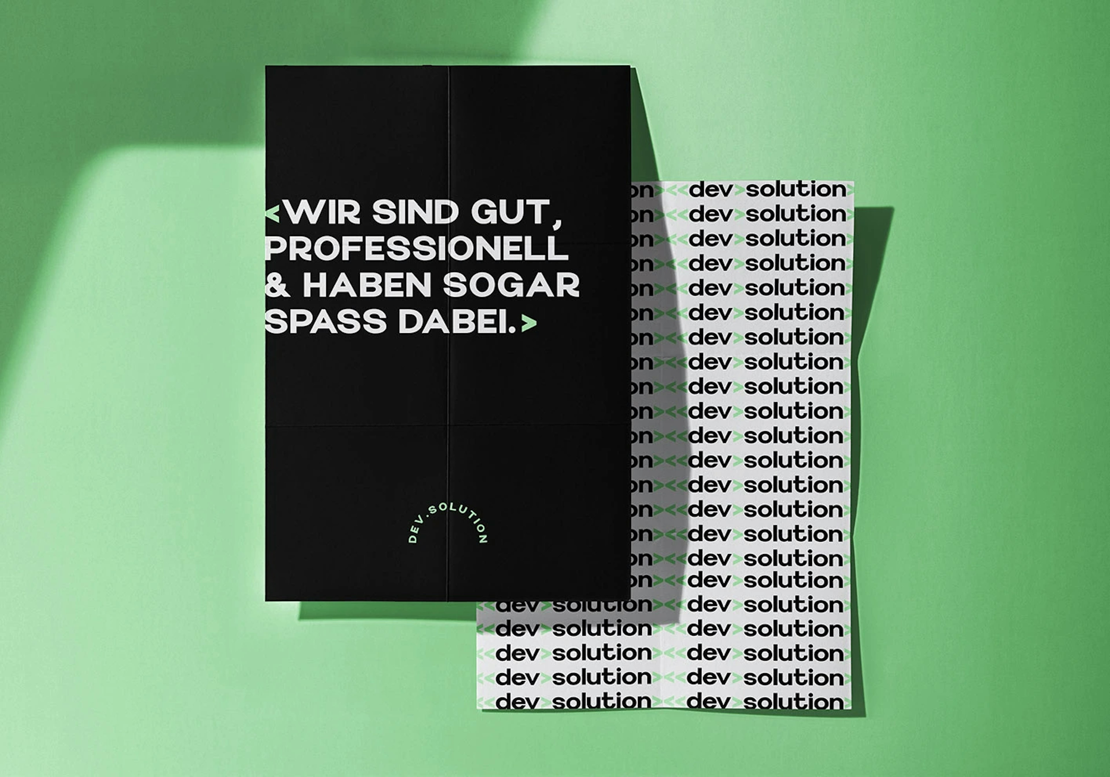 Beispiel zu einem Grafik- und Printdesign von Plakaten für Devsolution