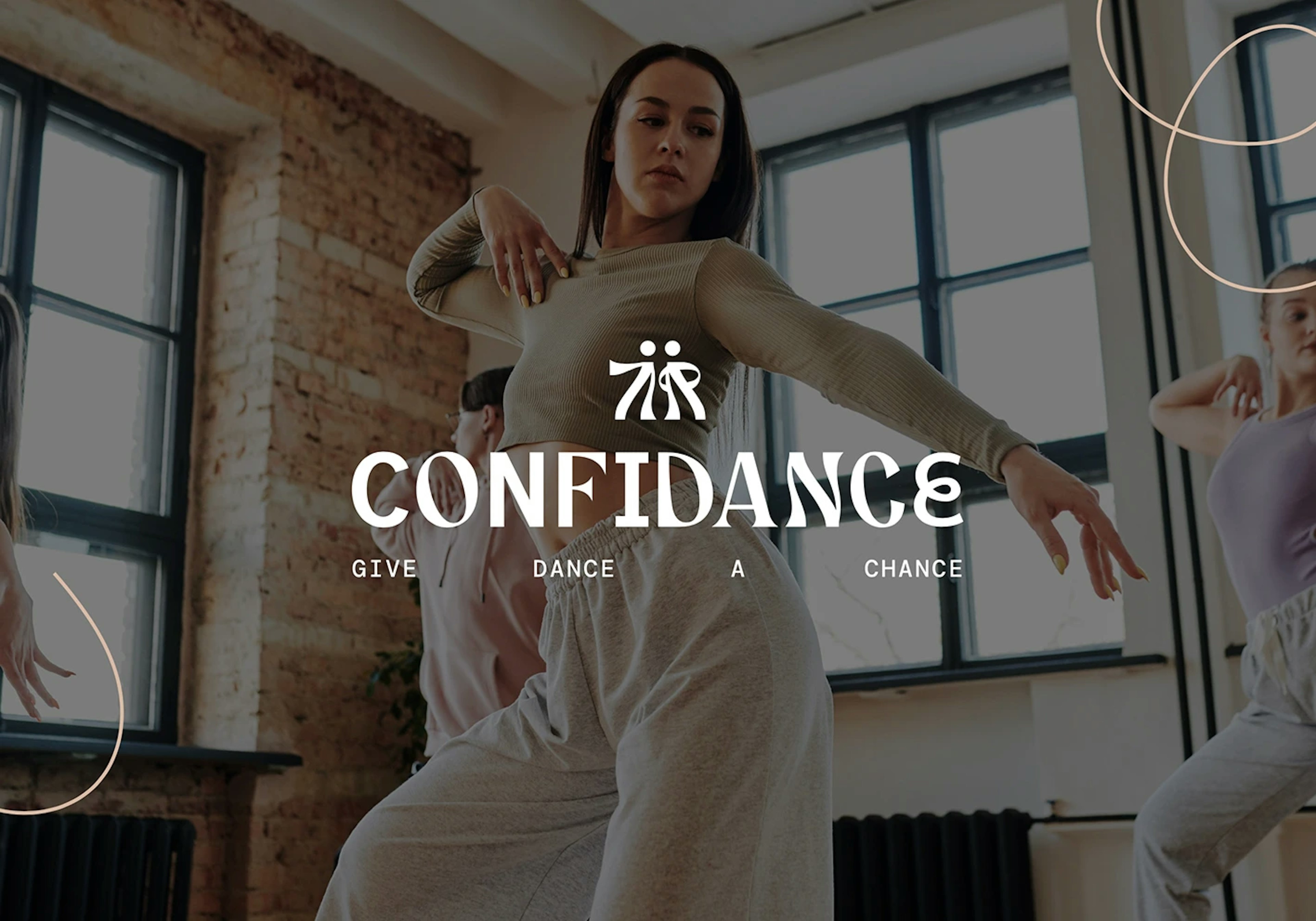 Beispiel zu einem Branding mit Logodesign von dem Tanzstudio Confidance