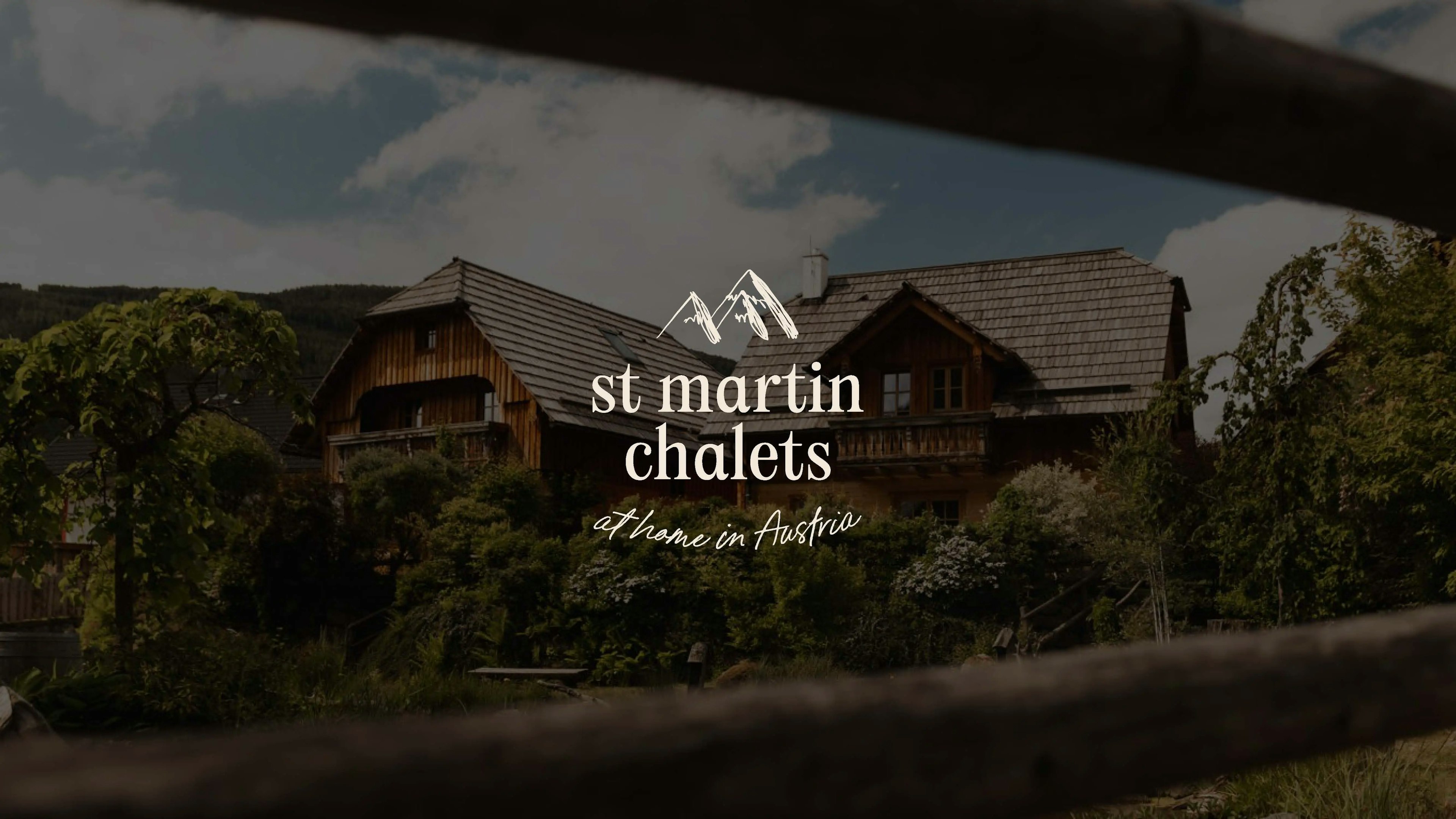 Beispiel zu Branding mit einer Illustration von St Martin Chalets