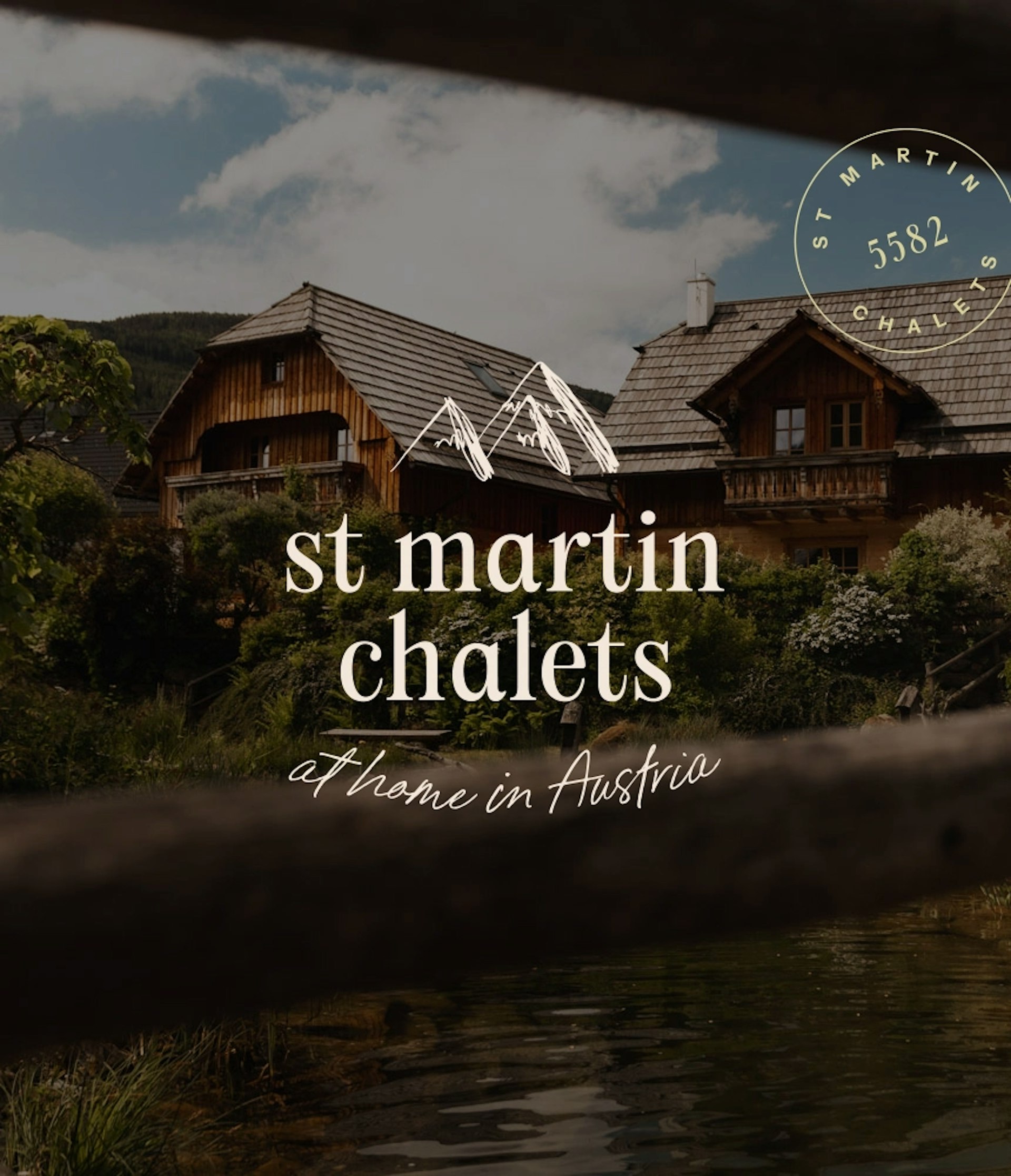 Beispiel zu einem Branding für st. martin chalets