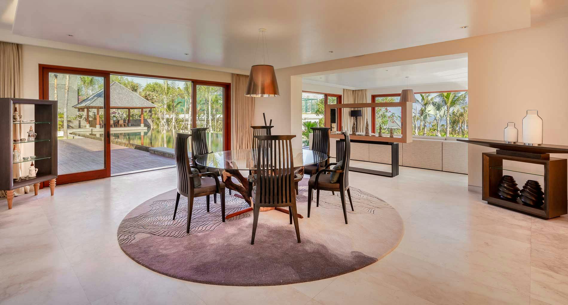 Dining area of 3-bedroom luxurious villa in Uluwatu Bali