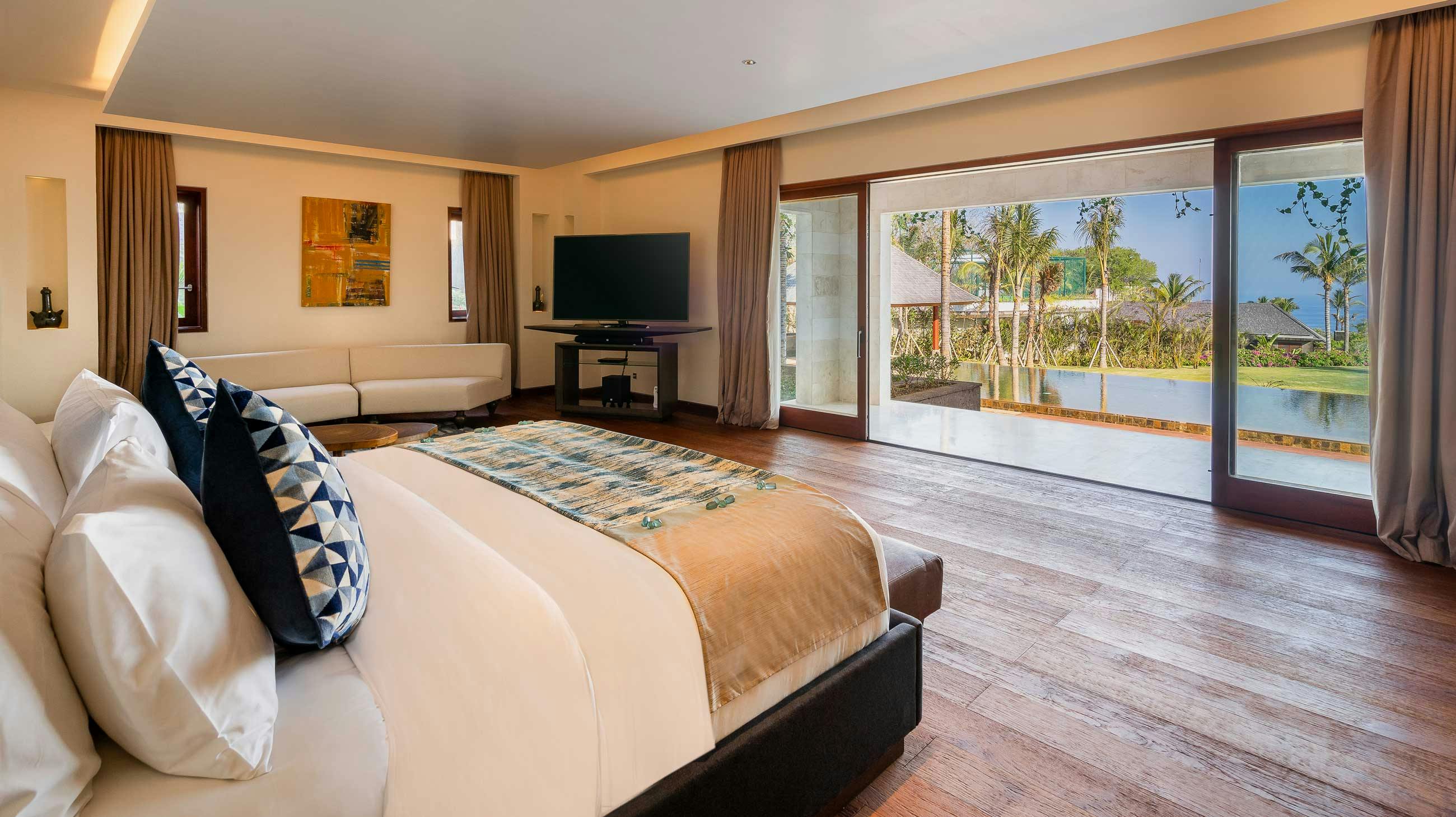 bedroom room of luxurious villa in Uluwatu Bali