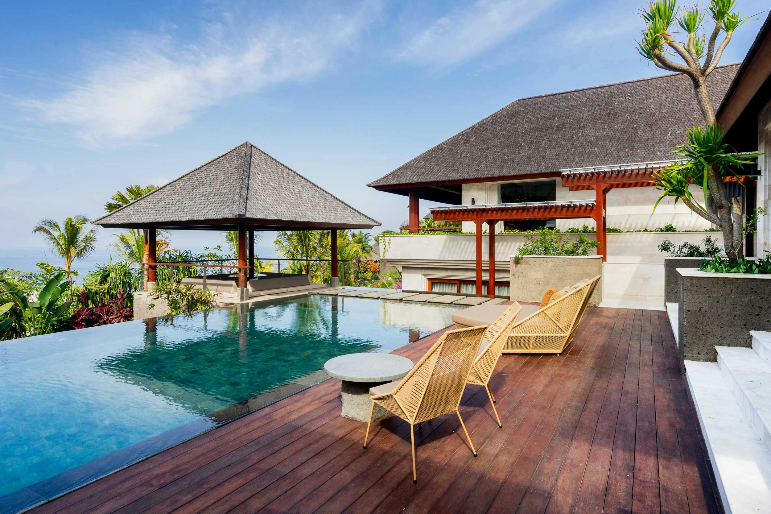 View from a luxurious villa in southern Bali