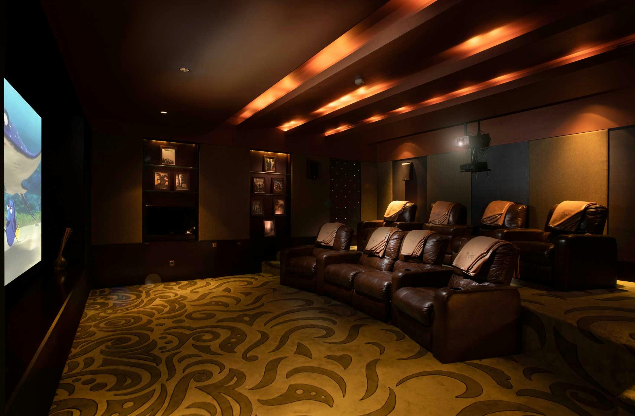 private cinema in a luxurious villa in Uluwatu Bali