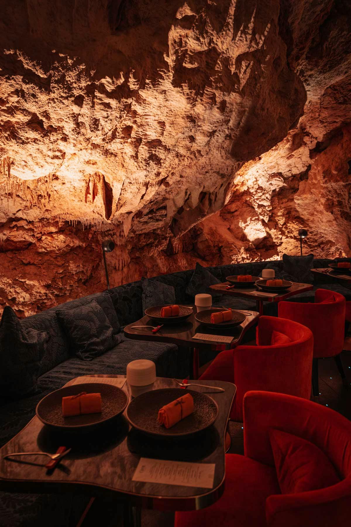 The cave restaurant by chef ryan clift in southern Bali