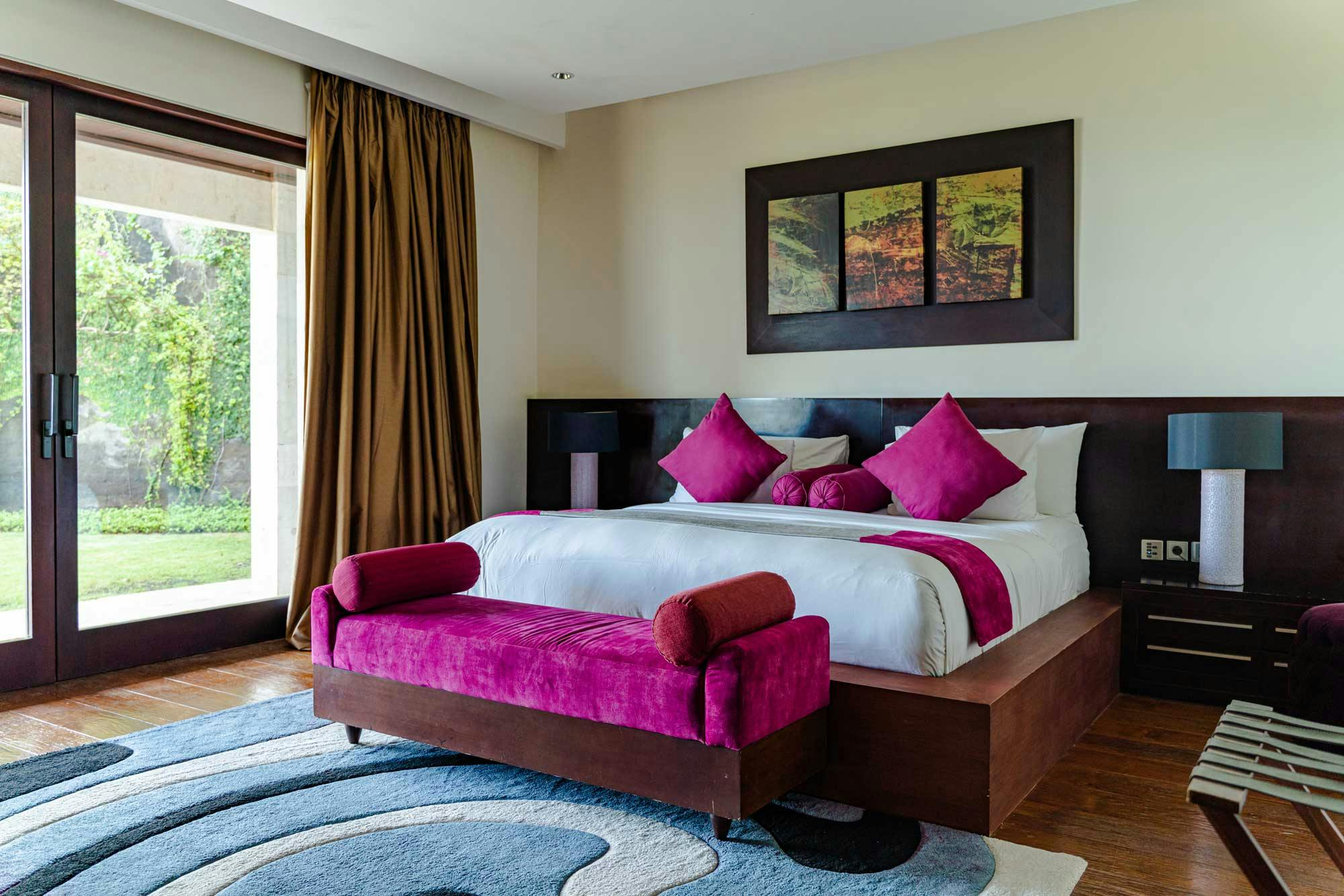 Luxurious bedroom in 5 bedroom villa in southern Bali