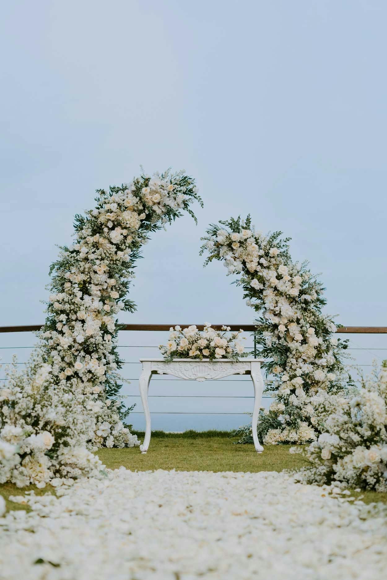 beautiful wedding venue in souther bali with ocean views