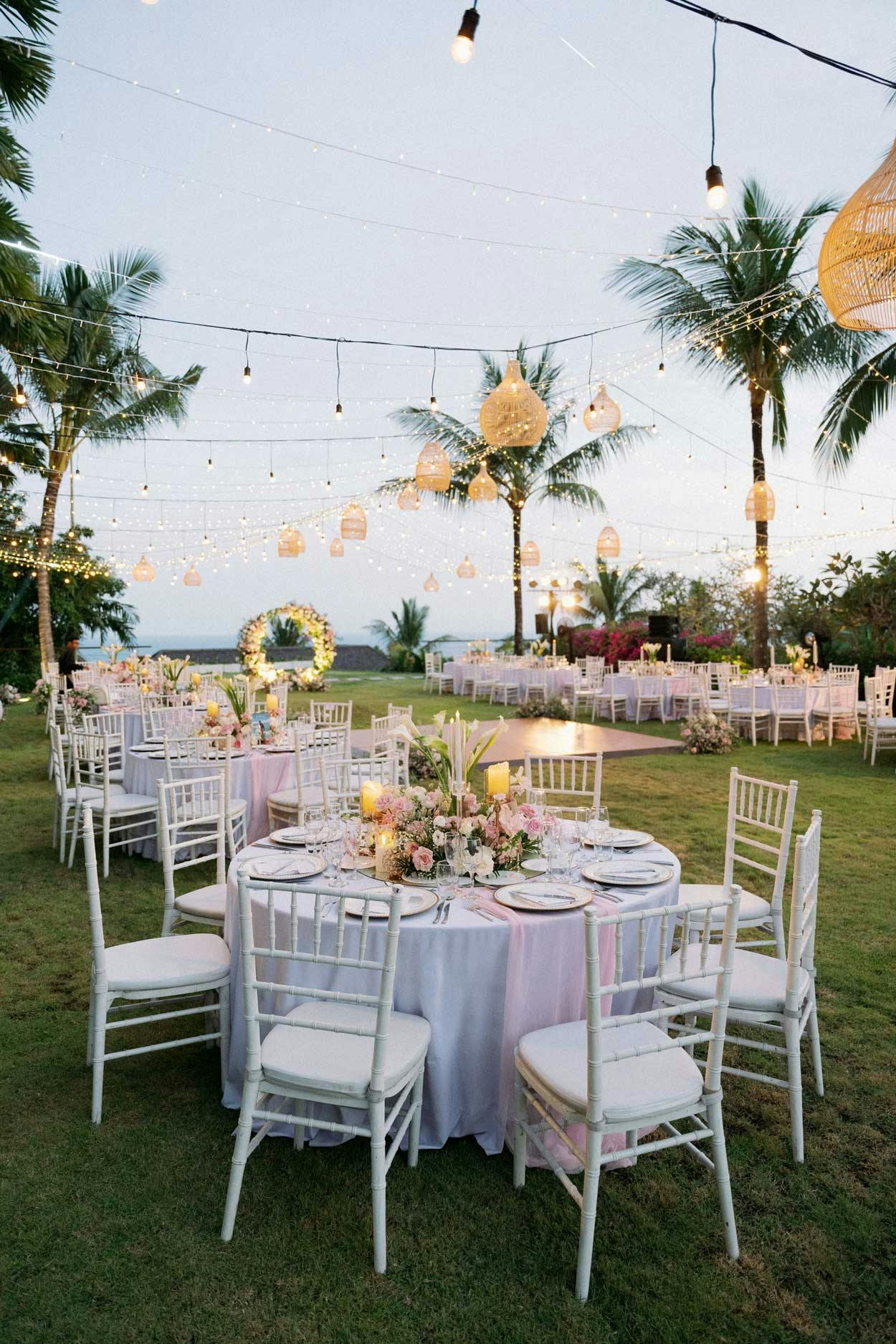 beautiful wedding venue in Bali with panoramic ocean views