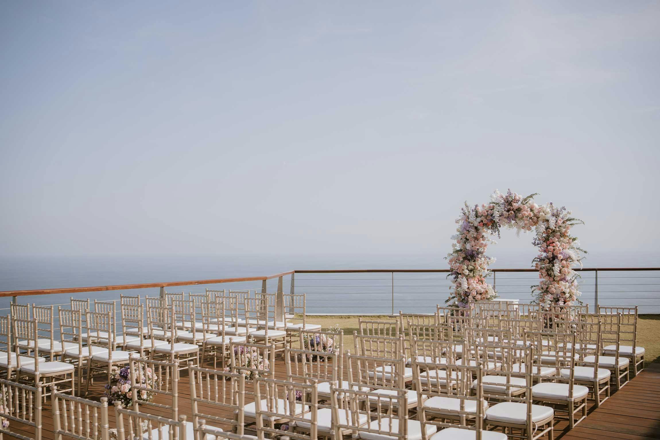 Wedding ceremony at The villa