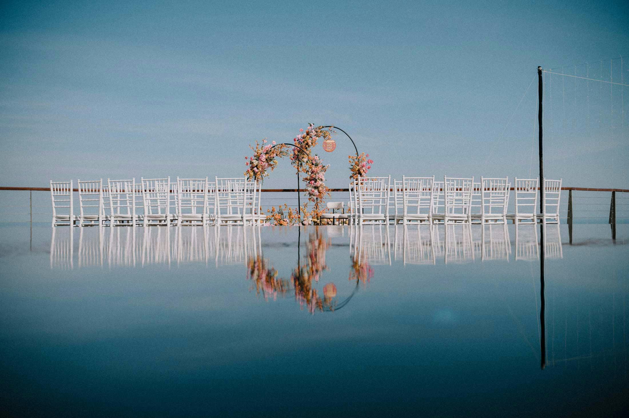 beautiful wedding venue in Bali with panoramic ocean views