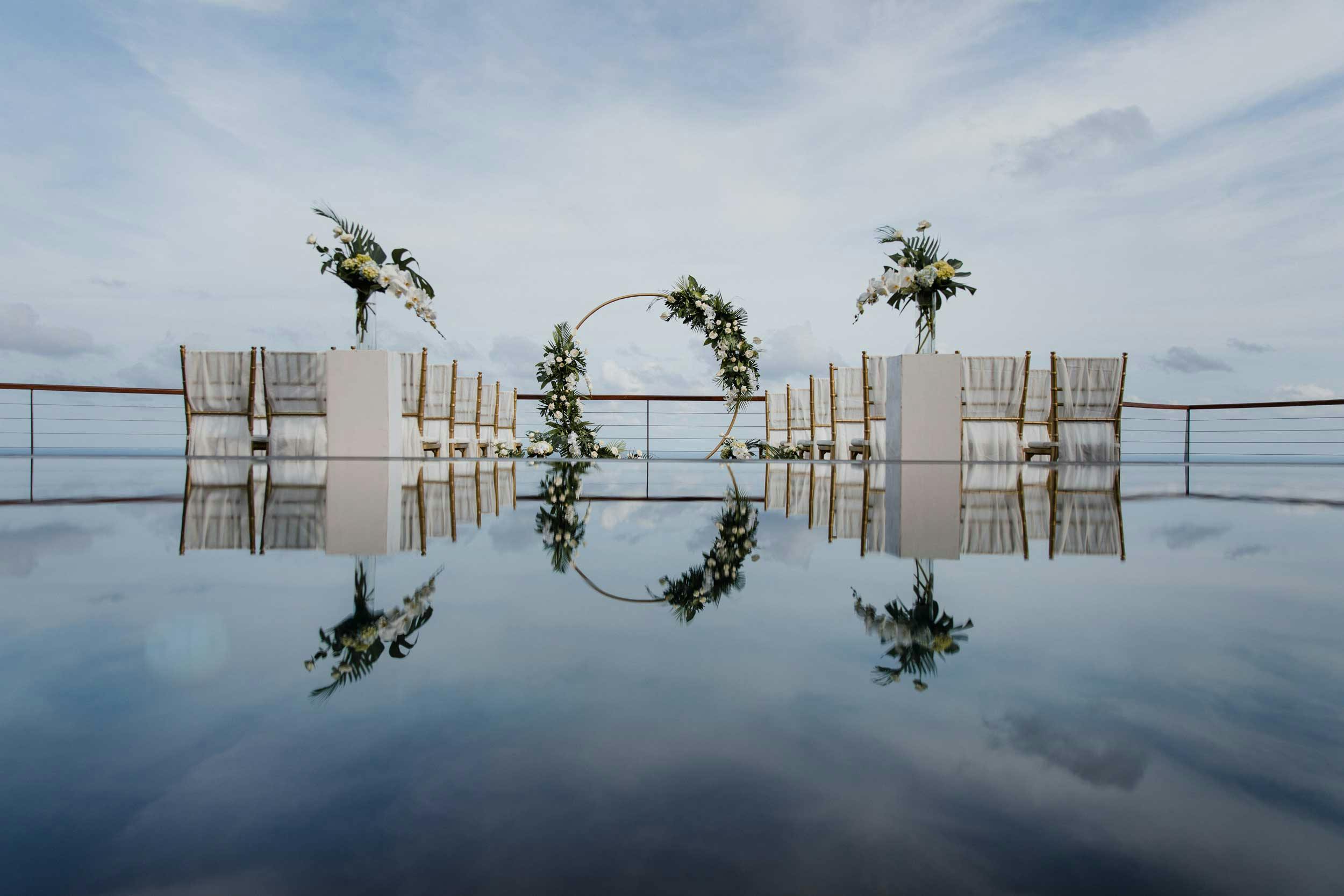 beautiful wedding venue in Bali with panoramic ocean views