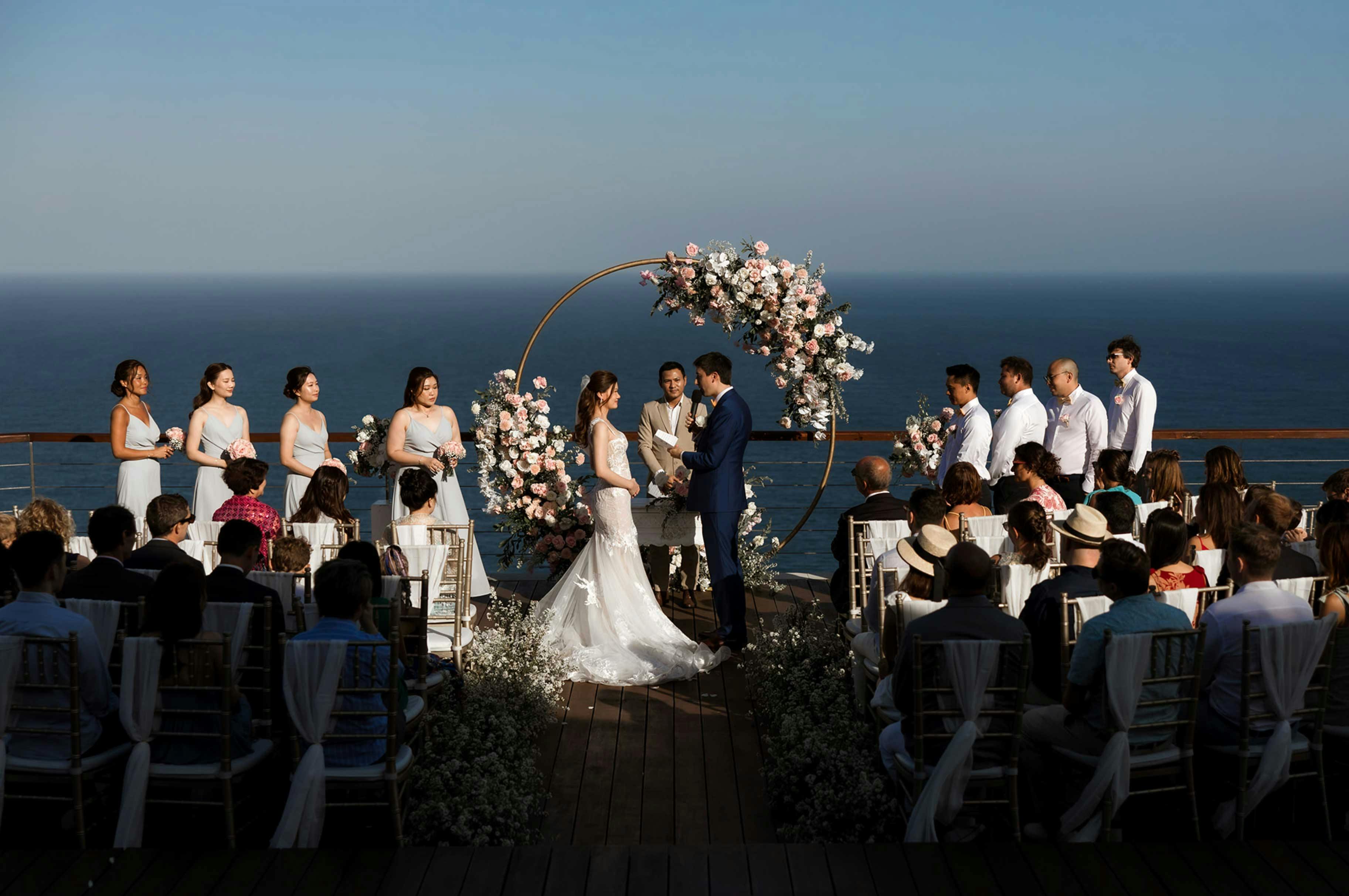 beautiful bali wedding with ocean views