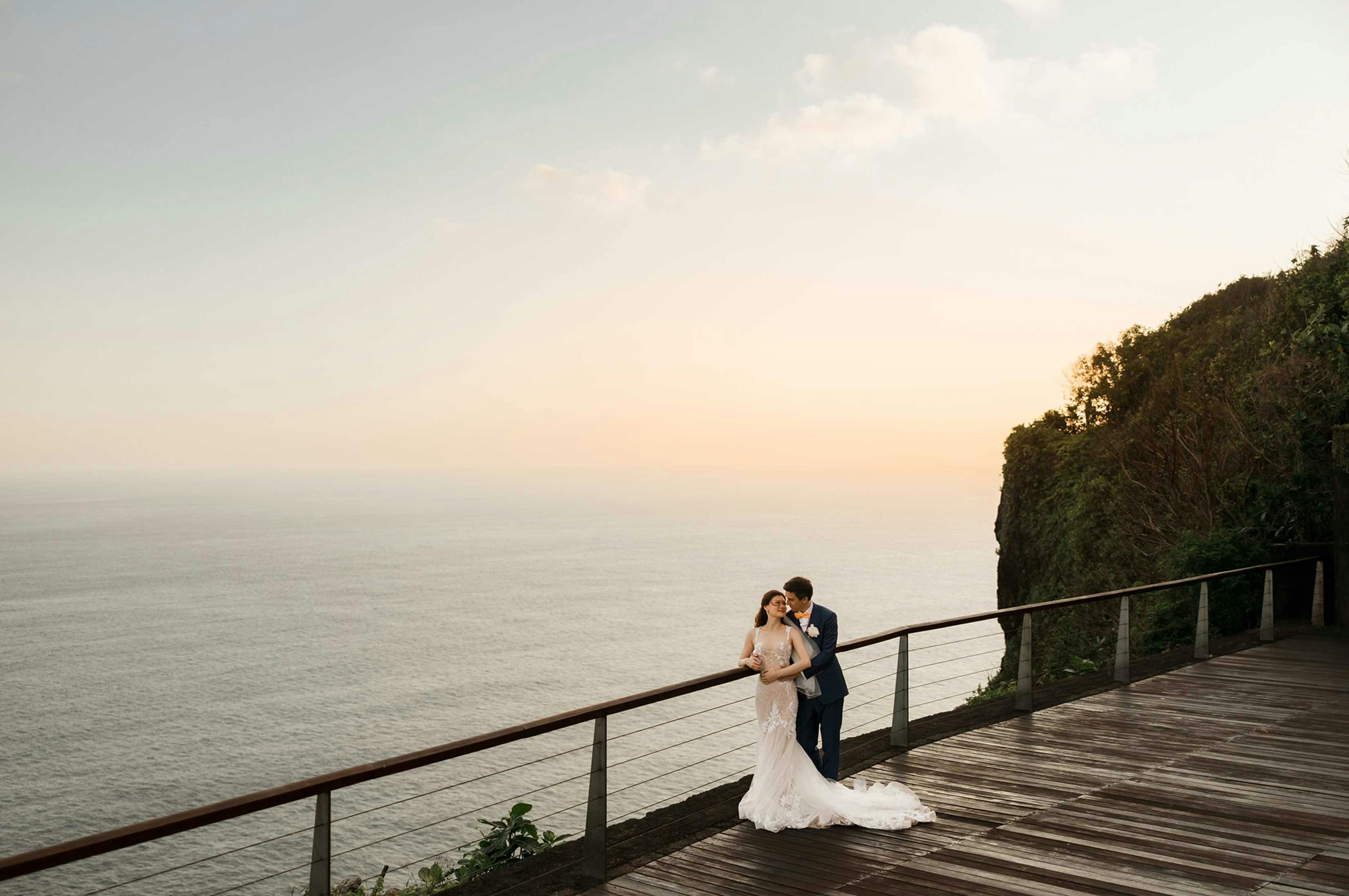 beautiful bali wedding with ocean views