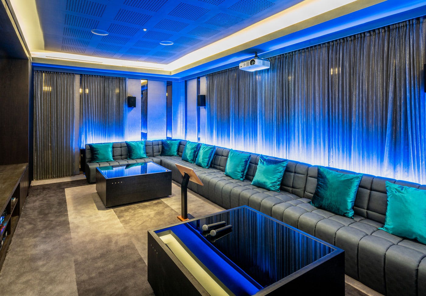 private karaoke and cinema room