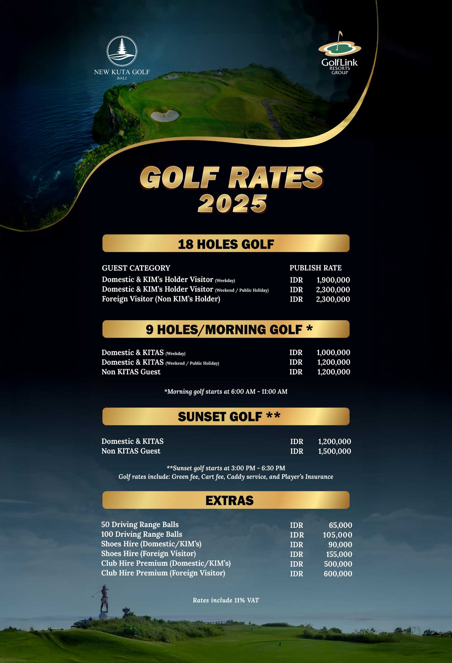 new kuta golf bali flyer