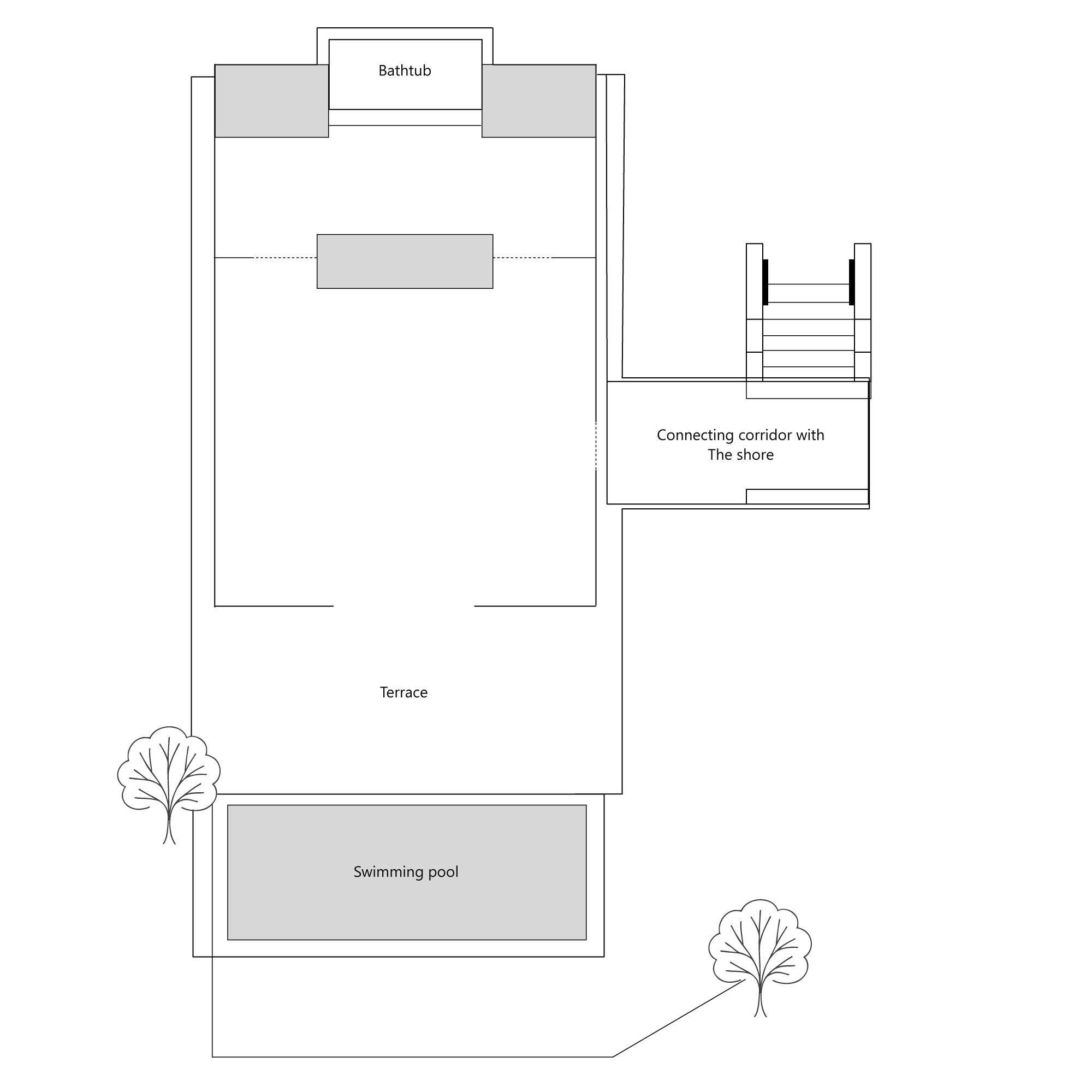 The villa floor plan