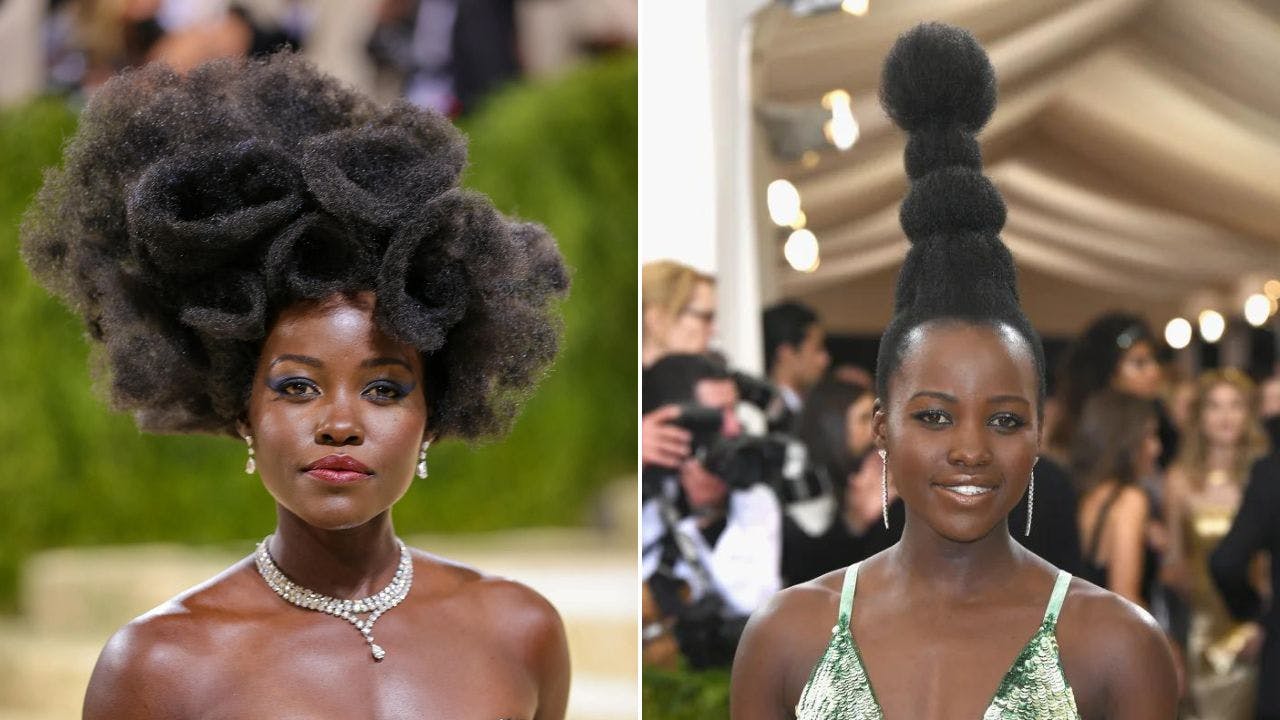 Lupita Nyong'o Iconic Met Gala Hairstyles 