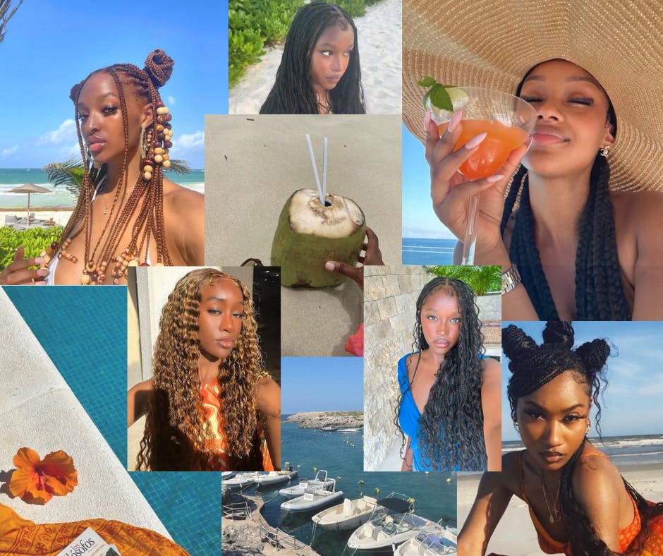 Hairstyles for different holiday destinations
