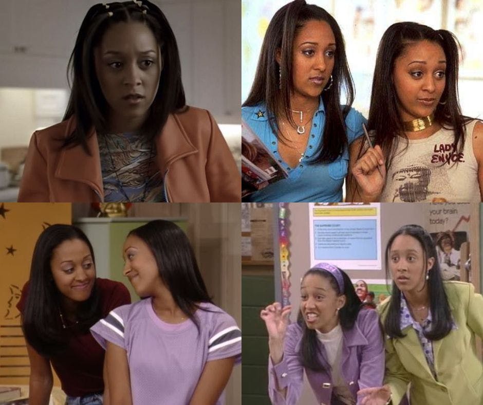 Tia and Tamara in Sister Sister Hairstyles 