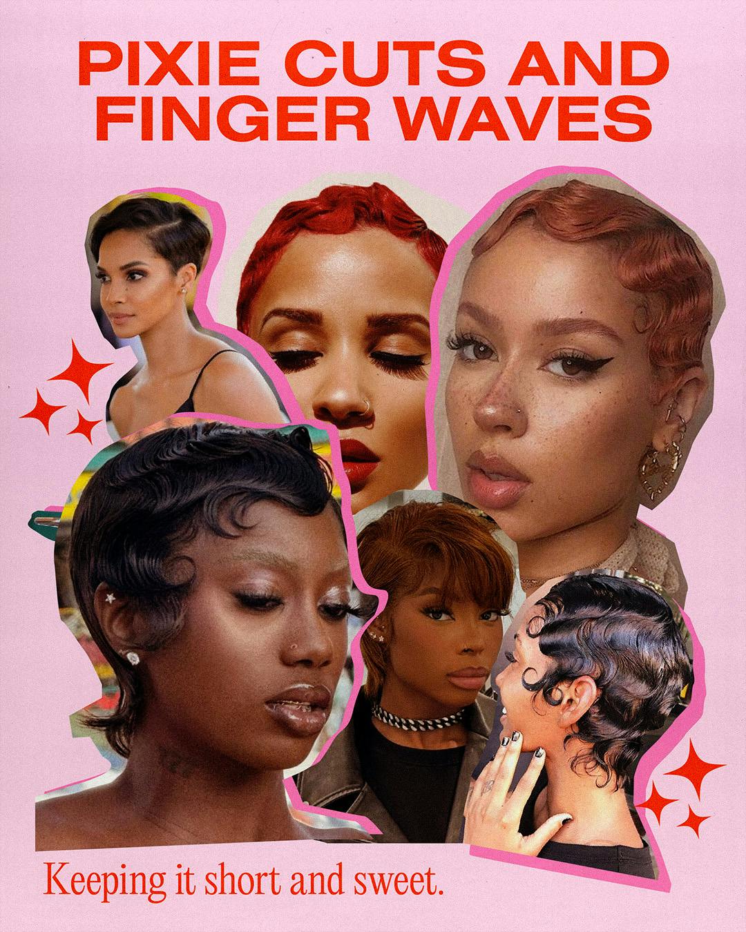 Pixie cuts and finger waves fall winter hairtrends 2024