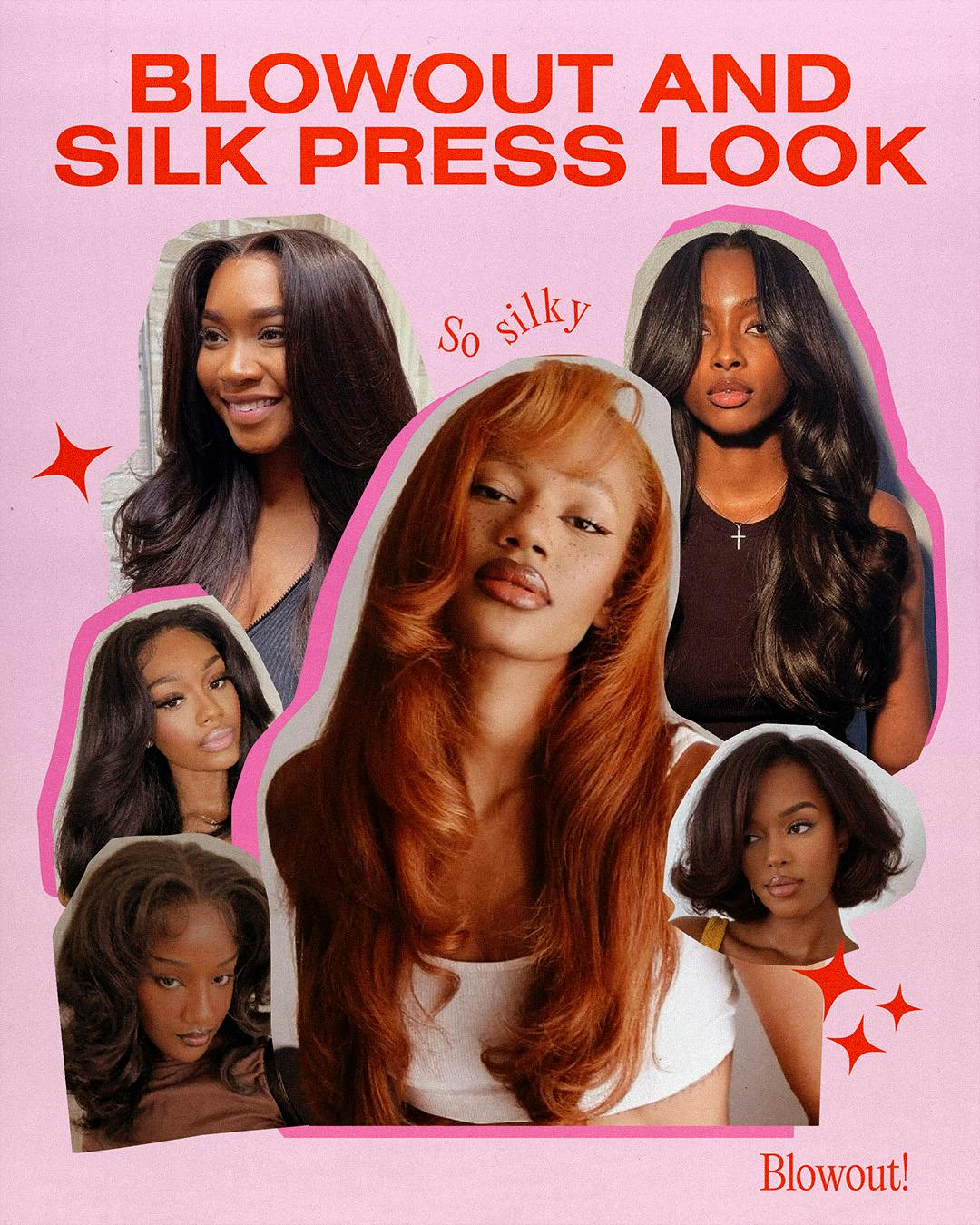 Blowout look fall/winter 2024 hair trend black girl